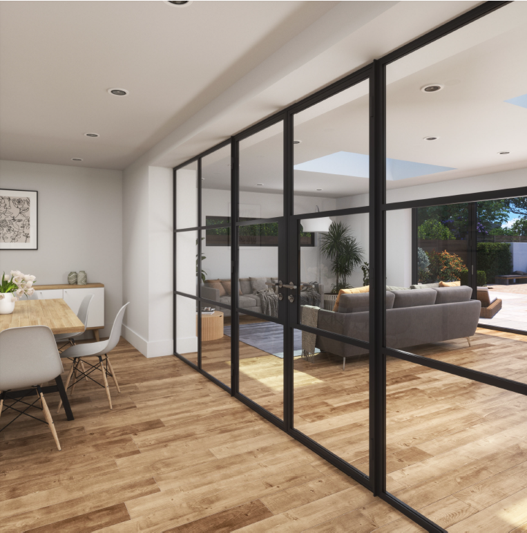 Glass partition