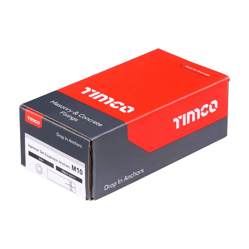 Drop In Anchors - Zinc - M10 (Pack 50) – image 2