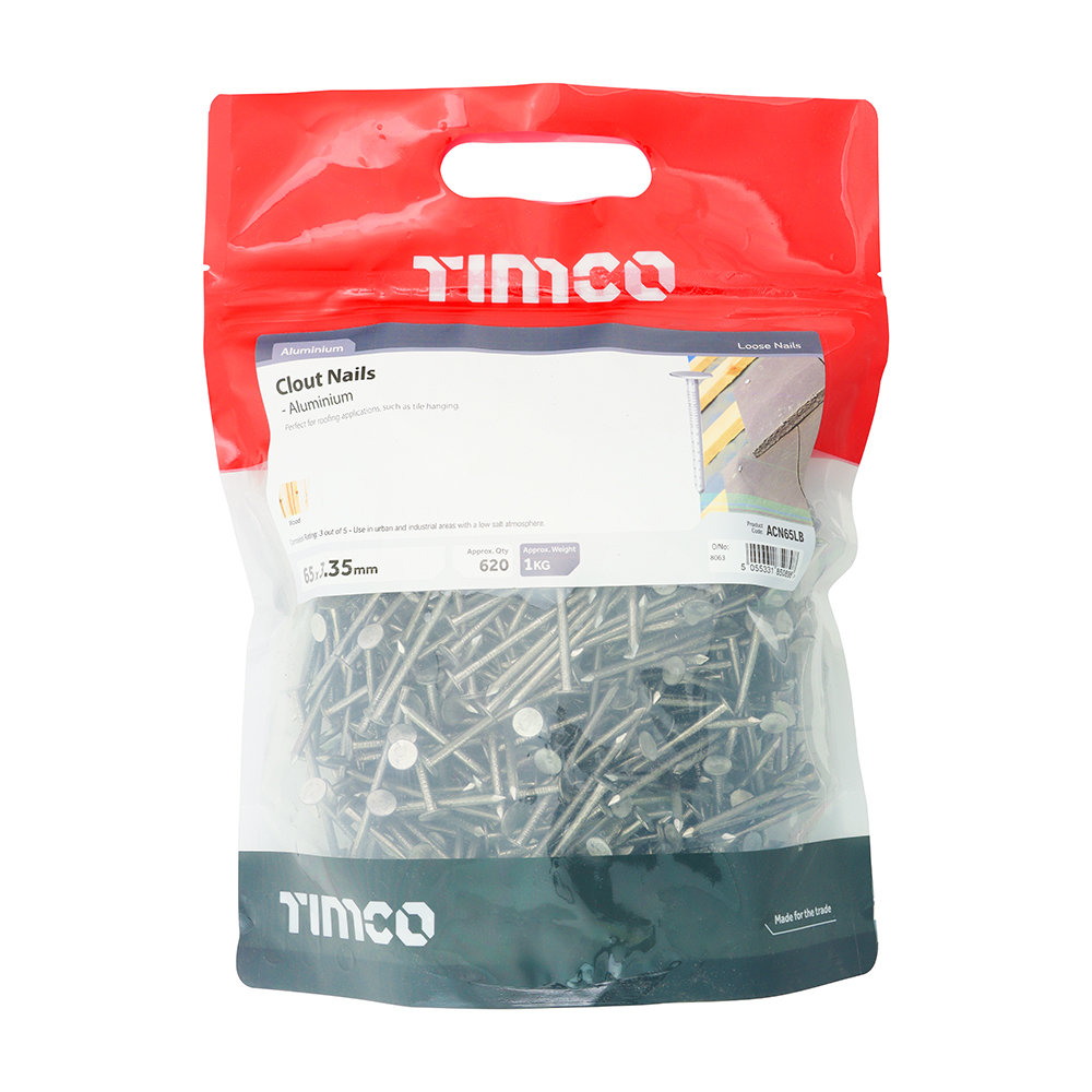 Clout Nail - Aluminium 50 x 3.35mm 1kg Bag – image 2