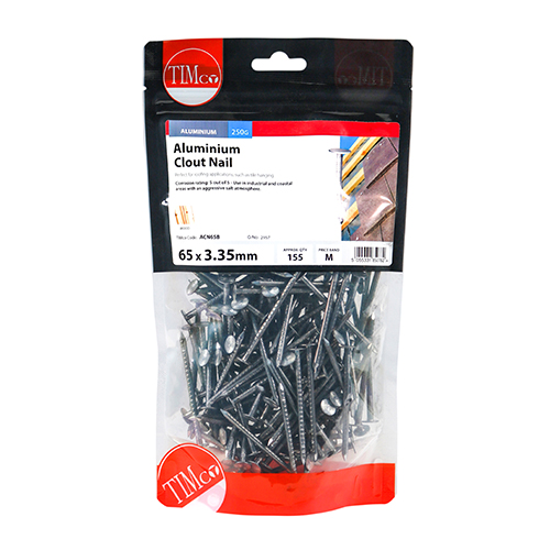 Clout Nail - Aluminium 65 x 3.35mm 0.25kg Bag – image 2
