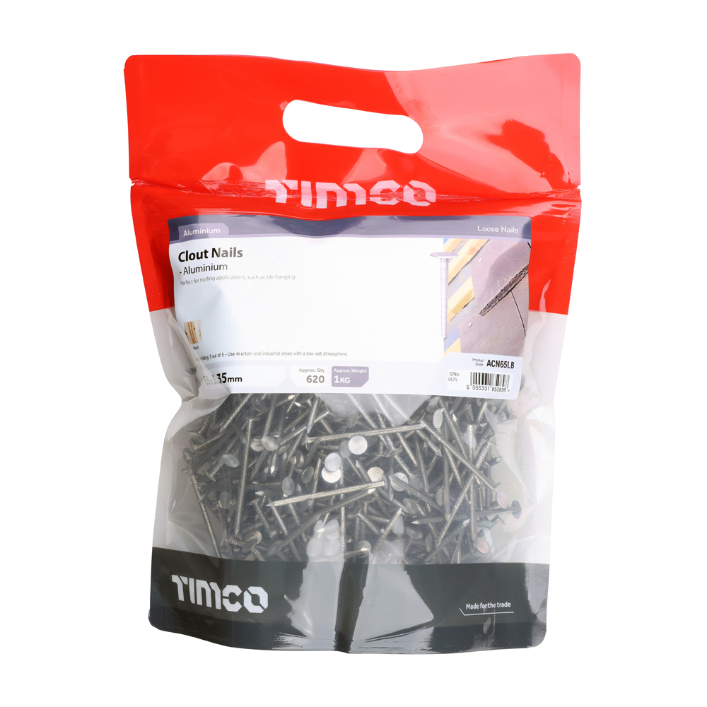 Clout Nail - Aluminium 65 x 3.35mm 1kg Bag – image 2