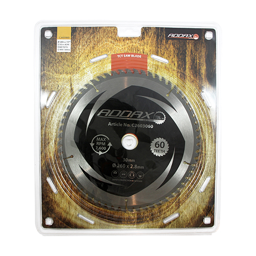 Circular Saw Blade - Trimming/Crosscut - Medium/Fine - 260 x 30 x 60T (Pack 1) – image 2