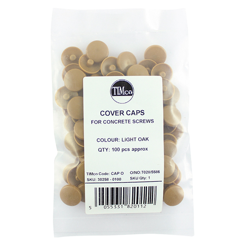 Concrete Screw Cover Caps - Light Oak (Pack 100) – image 2