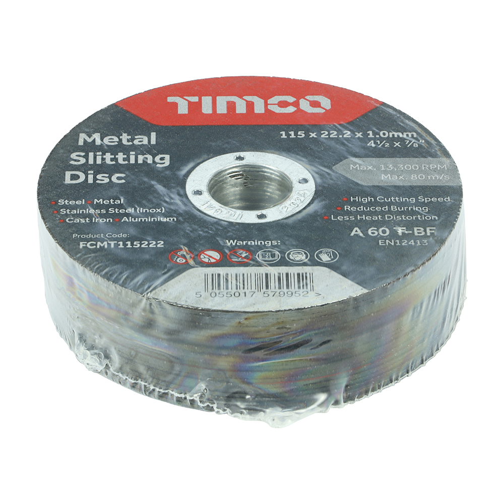 Bonded Abrasive Disc - For Cutting - 115 x 22.2 x 1.0 (Pack 25) – image 2