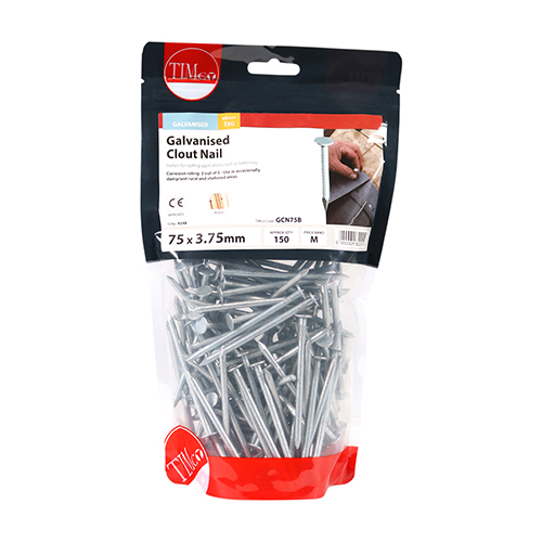 Clout Nail (Tiles) - Galvanised 75 x 3.75mm 1kg Bag – image 2