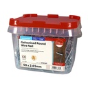 Round Wire Nail - Galvanised 50 x 2.65mm 2.5kg Tub – image 2