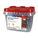 Round Wire Nail (Batten) - Galvanised 65 x 3.35mm 2.5kg Tub – image 2
