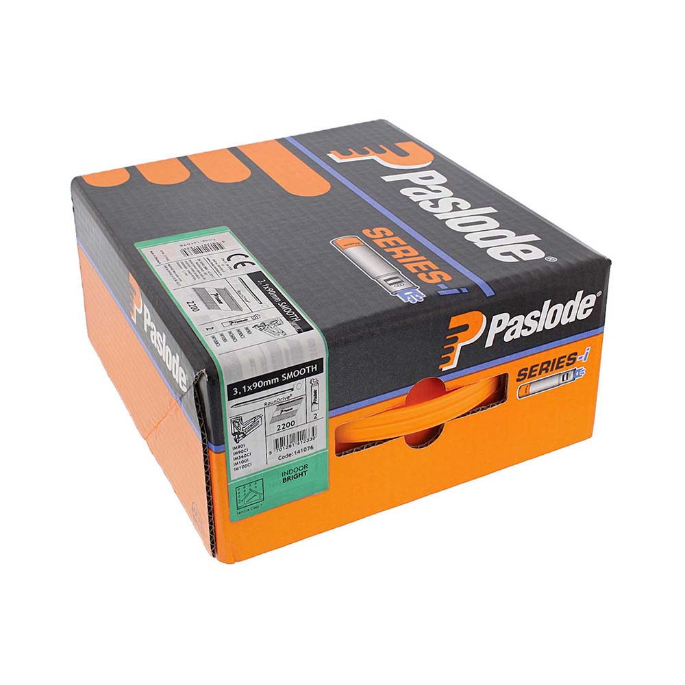 Paslode IM360 3.1 x 90mm Bright Plain Shank (2200no) – image 2