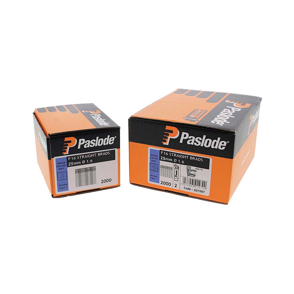 Paslode IM65 Straight Brad Nail & Fuel Pack 2nd Fix 25mm Galv (2000no) – image 2