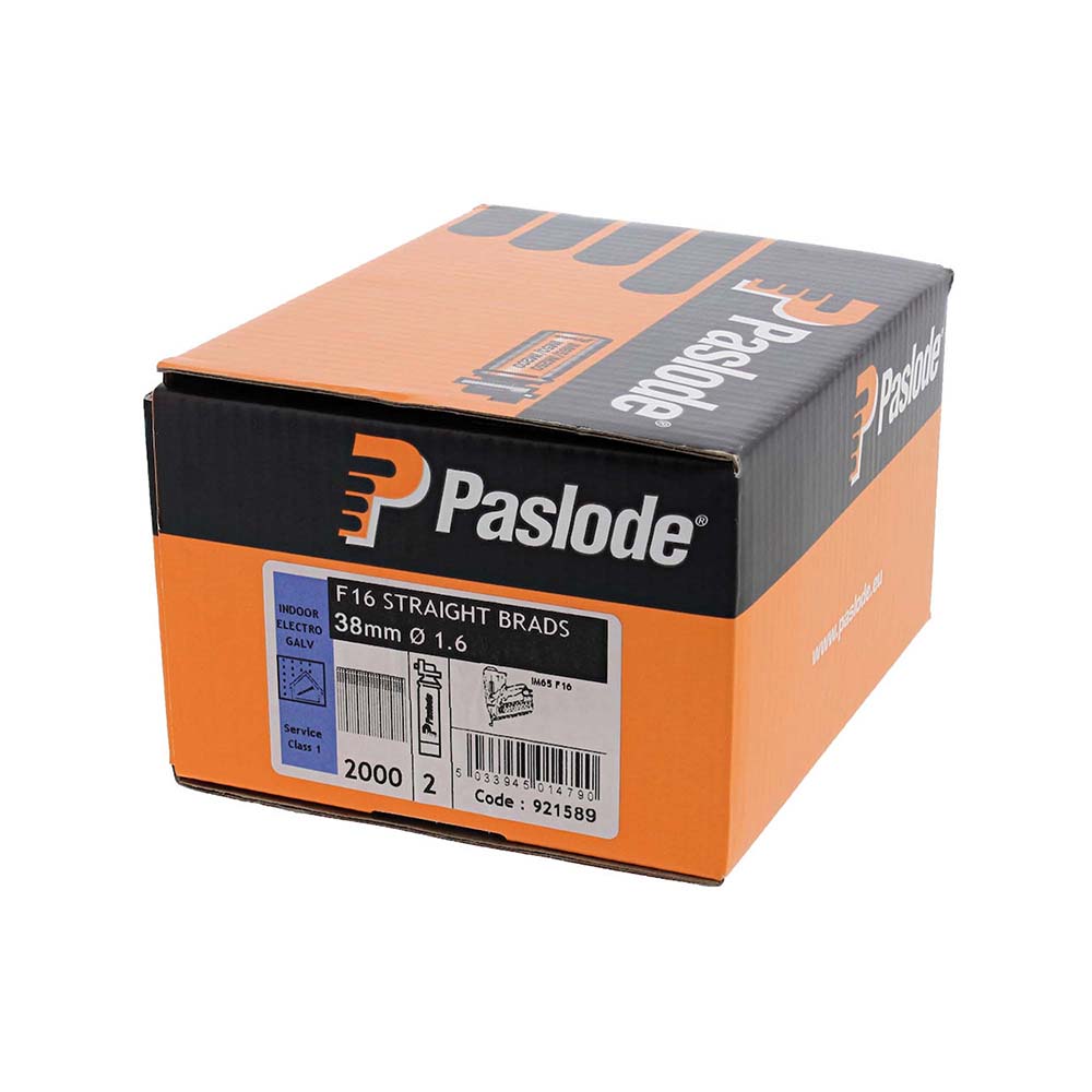 Paslode IM65 Straight Brad Nail & Fuel Pack 2nd Fix 38mm Galv (2000no) – image 2