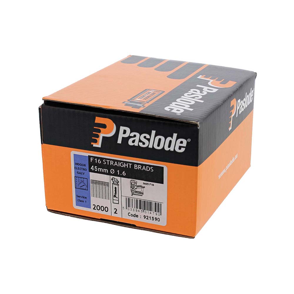 Paslode IM65 Straight Brad Nail & Fuel Pack 2nd Fix 45mm Galv (2000no) – image 2