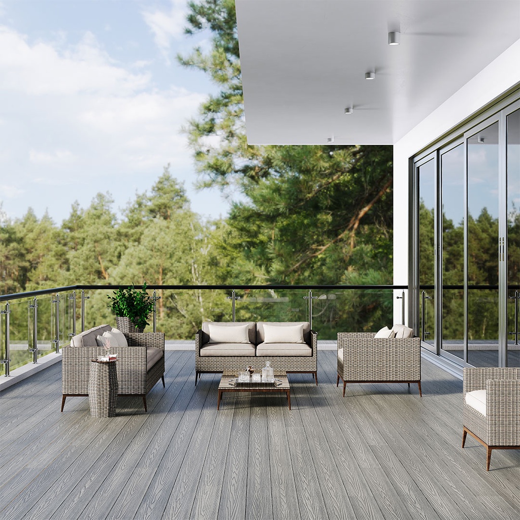 GG Composite Decking Grey 5000mm × 135mm – image 2