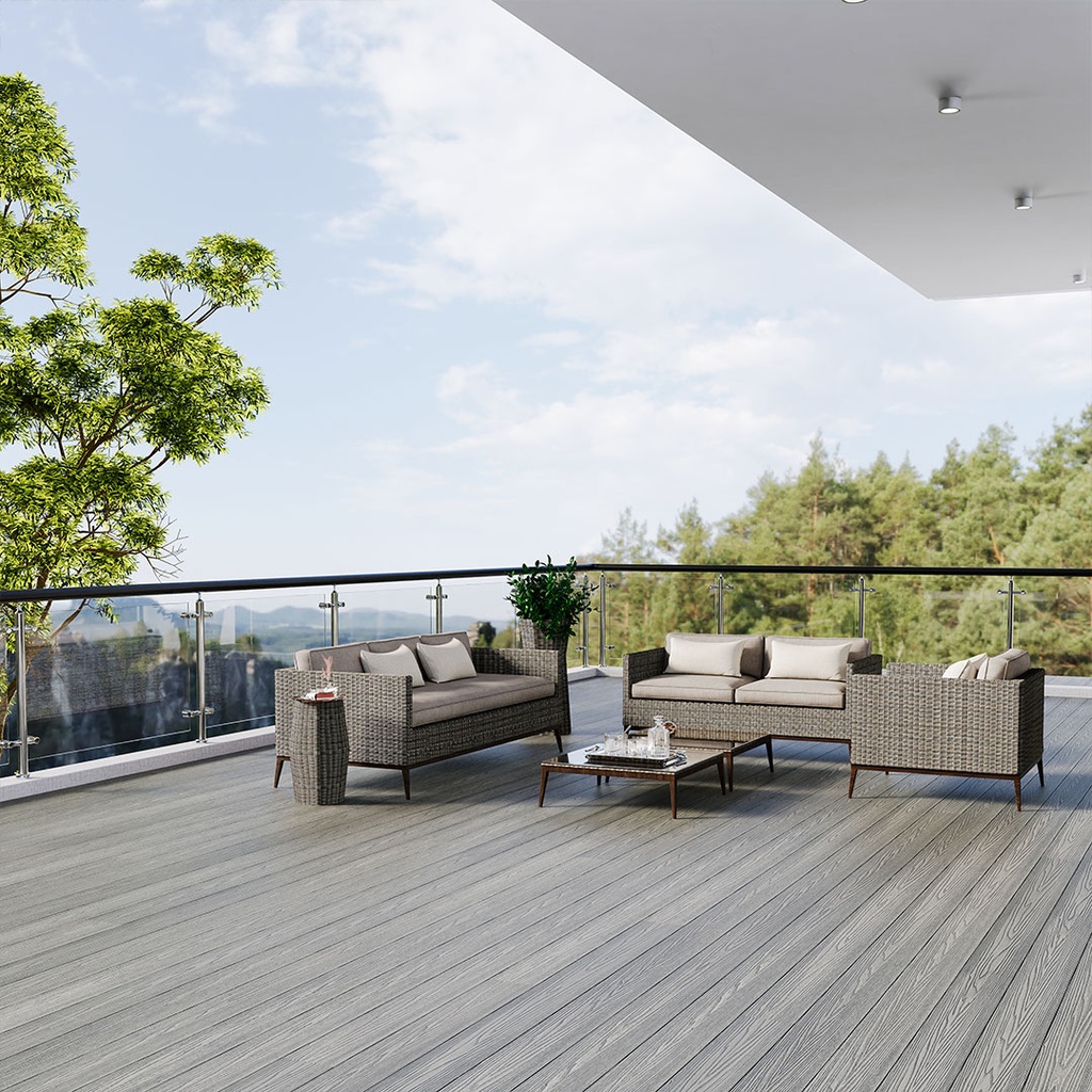 GG Composite Decking Grey 5000mm × 135mm – image 3