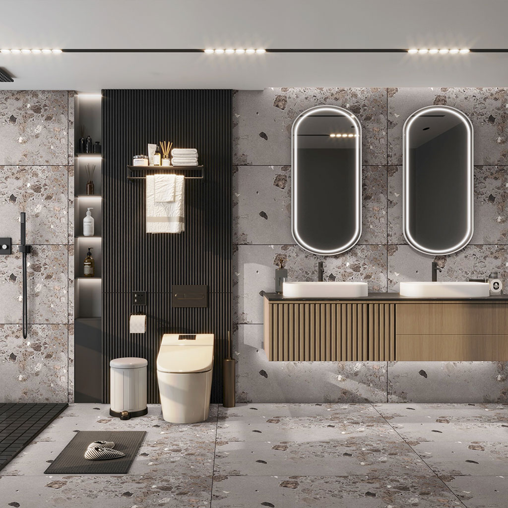 GG Indoor Tile Flacko Steel 1200mm x 600mm – image 2