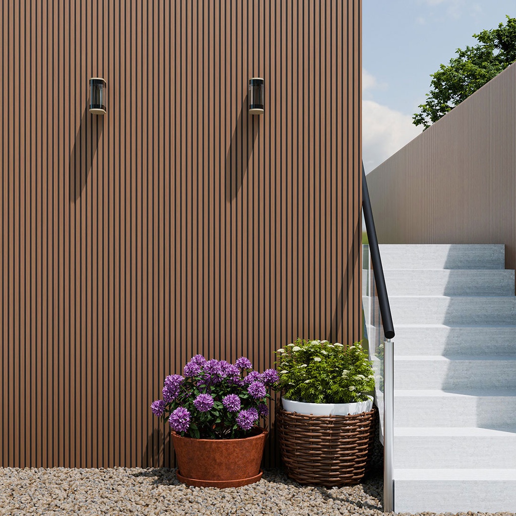 GG Composite Slat Wall Blackline Series Chestnut 5000mm x 196mm – image 2