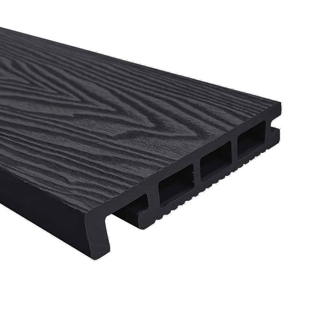 GG Composite Decking Bullnose Charcoal 5000mm x 135mm – image 2