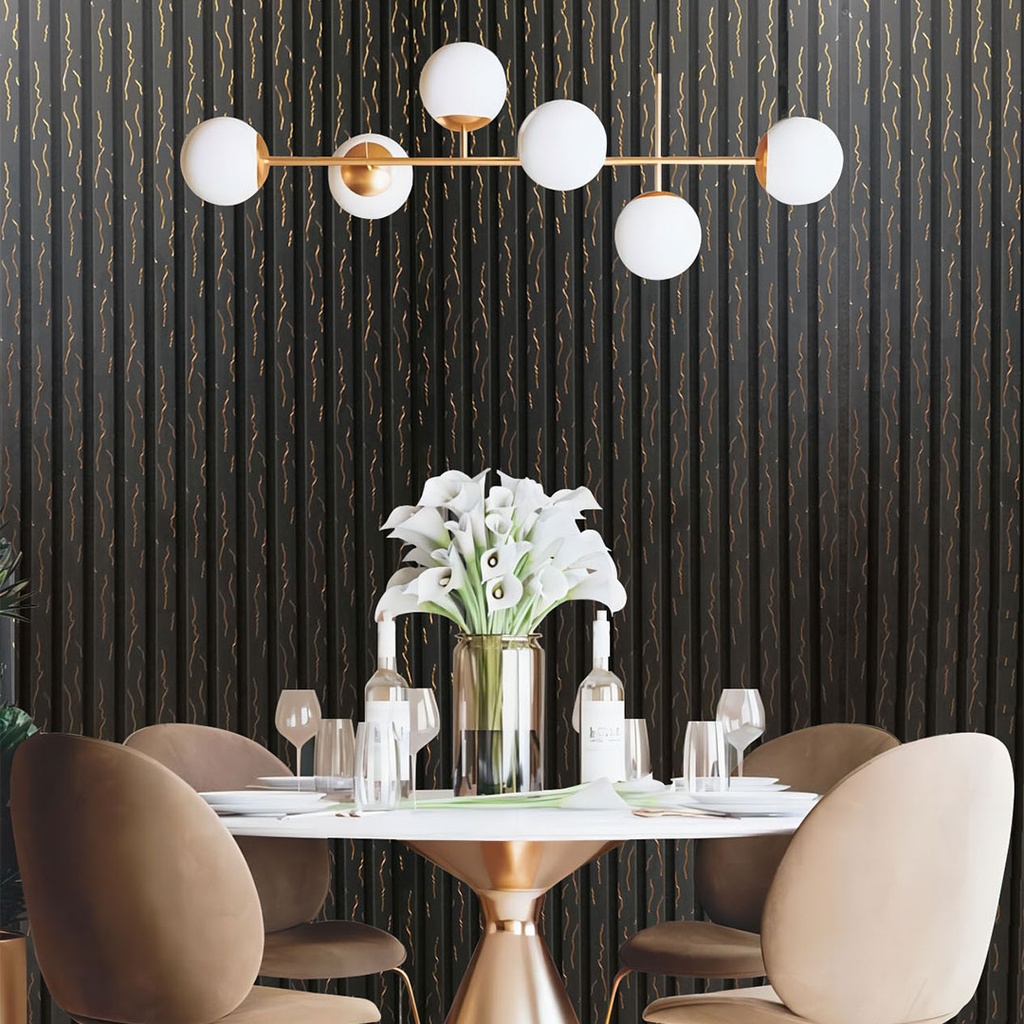 GG Metallic Acoustic Panel Black Gold Vein 2400mm x 600mm – image 2