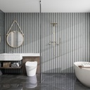 GG Aluvo Waterproof Panel 3 Slats Grey Oak 2400mm x 250mm – image 4