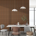 GG Aluvo Waterproof Panel 3 Slats Warm Walnut 2400mm x 250mm – image 3