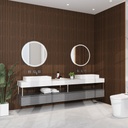 GG Aluvo Waterproof Panel 6 Slats Warm Walnut 2400mm x 250mm – image 3