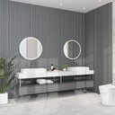 GG Aluvo Waterproof Panel 6 Slats Grey Oak 2400mm x 250mm – image 3