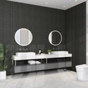 GG Aluvo Waterproof Panel 6 Slats Black Wood 2400mm x 250mm – image 3