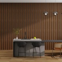 GG Aluvo Waterproof Panel LS Slats Warm Walnut 2400mm x 250mm – image 2