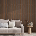 GG Aluvo Waterproof Panel LS Slats Warm Walnut 2400mm x 250mm – image 3