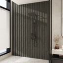 GG Aluvo Waterproof Panel LS Slats Black Wood 2400mm x 250mm – image 4