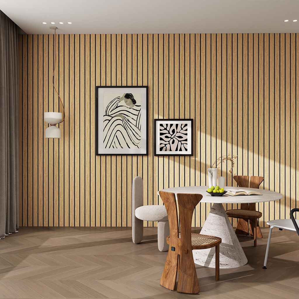 GG Aluvo Waterproof Panel 3 Slats Natural Oak 2400mm x 250mm – image 2