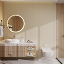 GG Aluvo Waterproof Panel Half Round Slats Cream 2400mm x 120mm – image 4