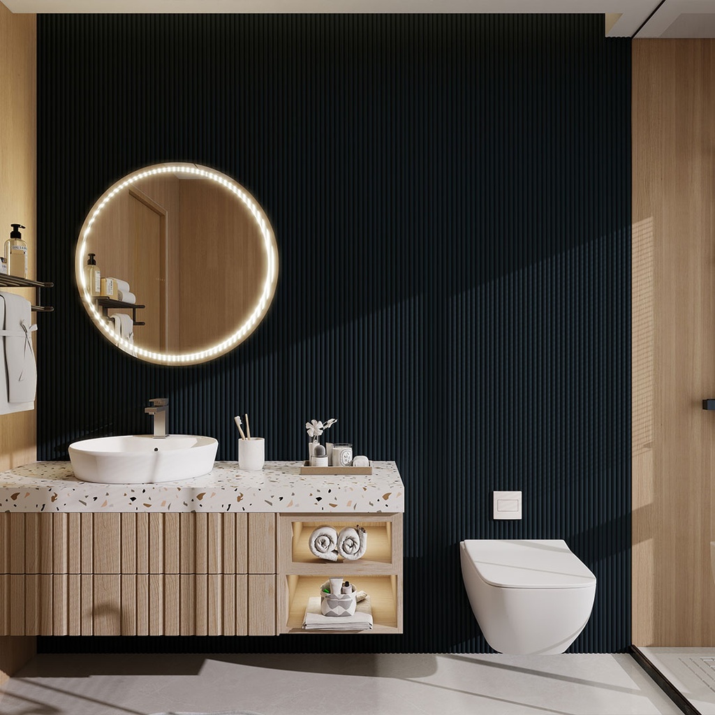 GG Aluvo Waterproof Panel Half Round Slats Navy 2400mm x 120mm – image 4