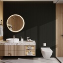 GG Aluvo Waterproof Panel Half Round Slats Black 2400mm x 120mm – image 4