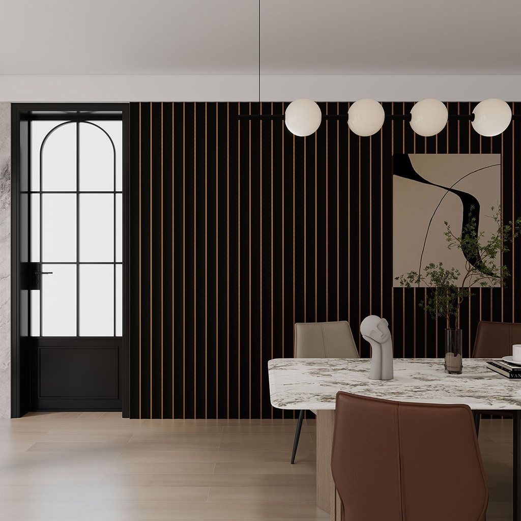 GG Aluvo Waterproof Panel Curved Slats Black 2400mm x 250mm – image 3