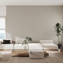 GG Aluvo Waterproof Panel Weave Slats Woven Eggshell 2400mm x 120mm – image 2