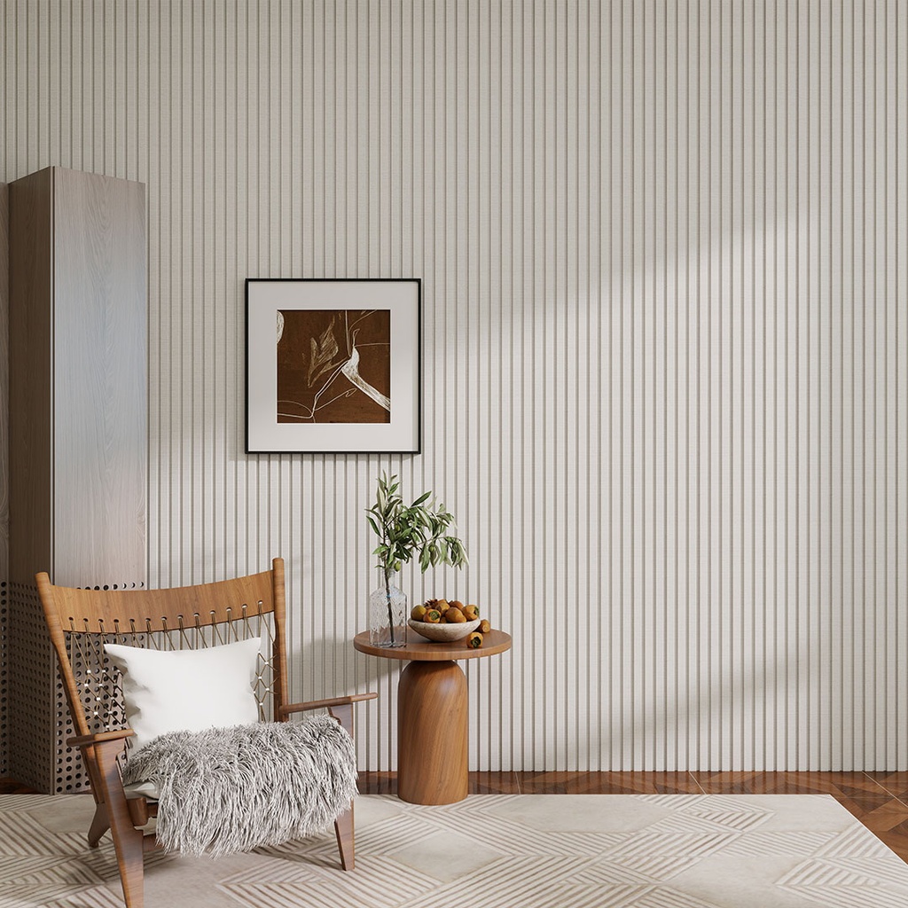 GG Aluvo Waterproof Panel Weave Slats Woven Eggshell 2400mm x 120mm – image 3