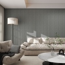 GG Aluvo Waterproof Panel 4 Slats Grey Oak 2400mm x 250mm – image 3
