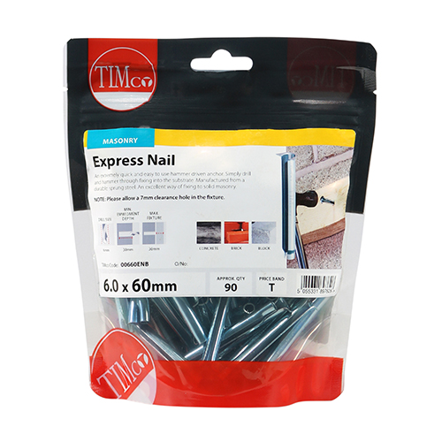 Express Nails - Zinc - 6.0 x 60 (Pack 90) – image 2