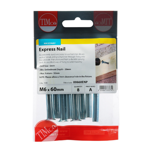 Express Nails - Zinc - 6.0 x 60 (Pack 8) – image 2