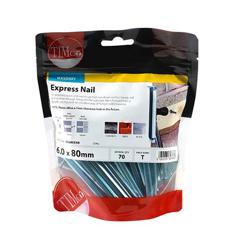 Express Nails - Zinc - 6.0 x 80 (Pack 70) – image 2