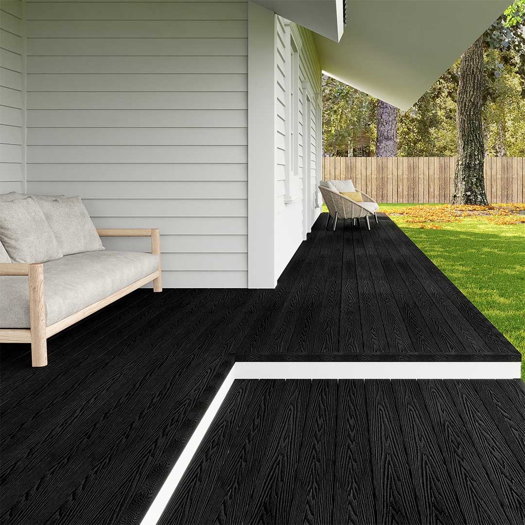 GG Composite Decking Charcoal 2500mm × 135mm – image 3