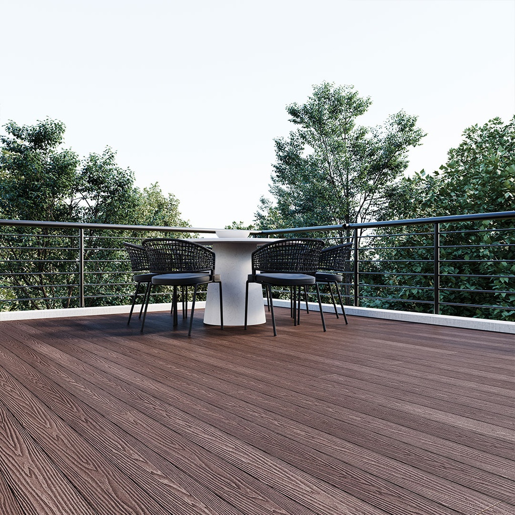 GG Composite Decking Choco Brown 2500mm × 135mm – image 2