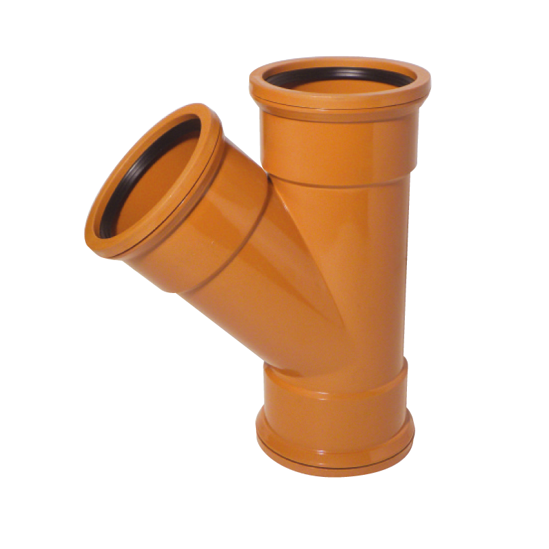 [D211/UG38] UNDERGROUND 110MM X 45* Y JUNCTION TRIPLE SOCKET
