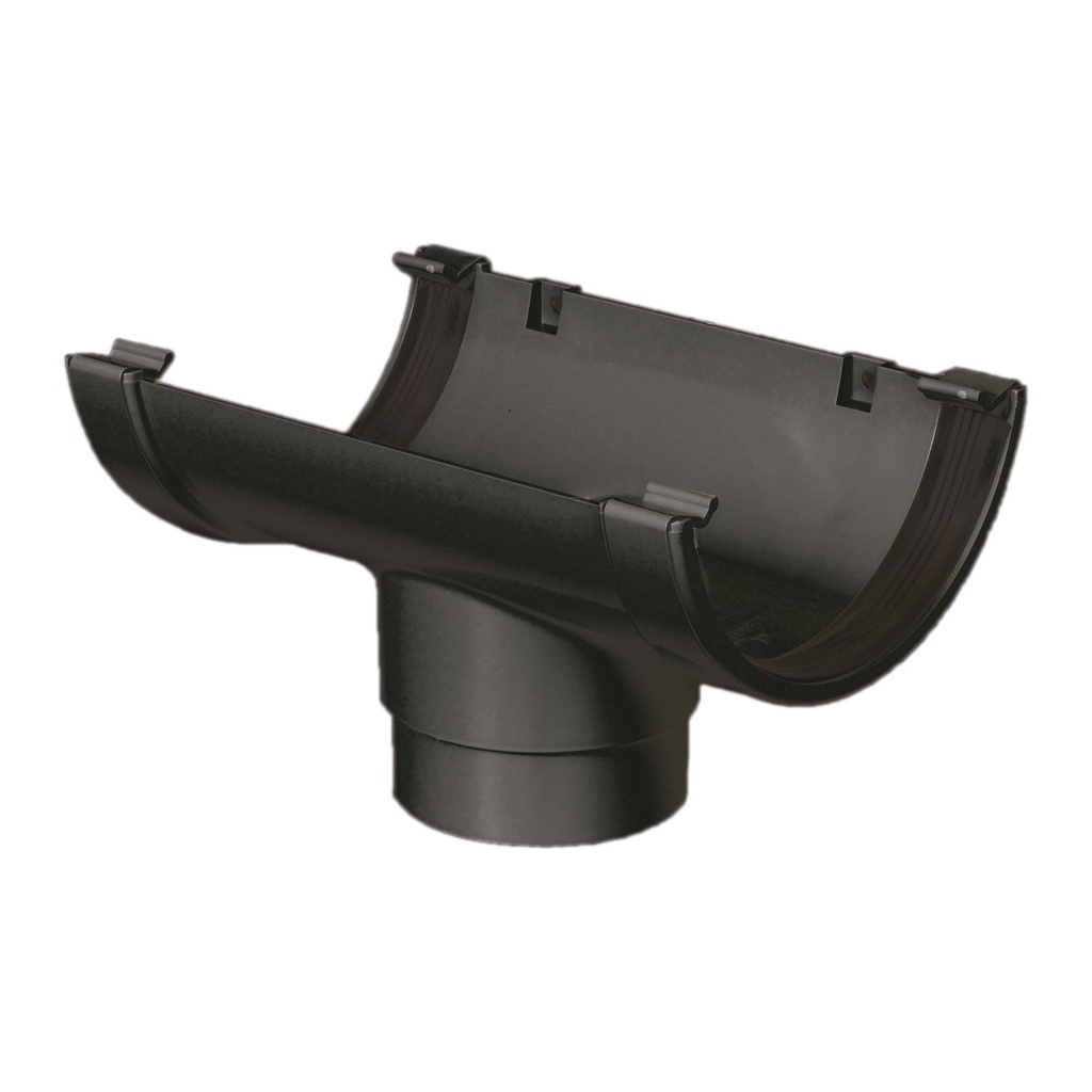 [ROK1BL] 150MM COMMERCIAL GUTTER RUNNING OUTLET (BLACK)
