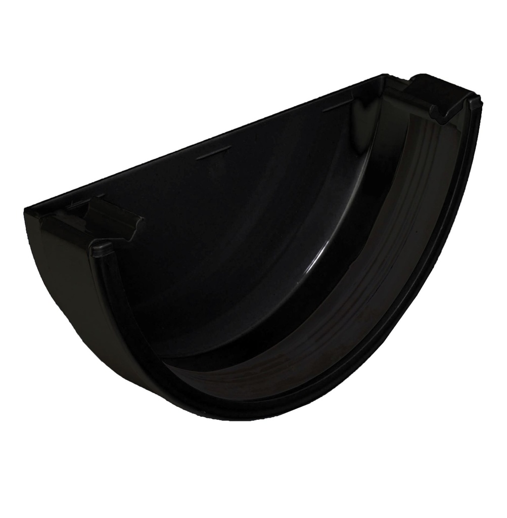 [REK1BL] 150MM COMMERCIAL GUTTER STOP END (BLACK)