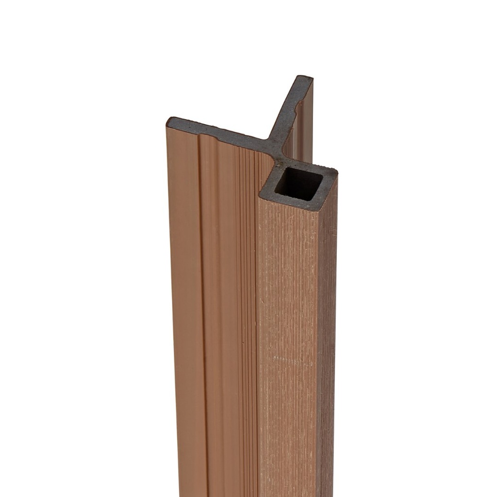 [ECOSLATSOCT] COMPOSITE SLATTED CLADDING CORNER TRIM 3600MM 78X45X3600MM (SPICED OAK)