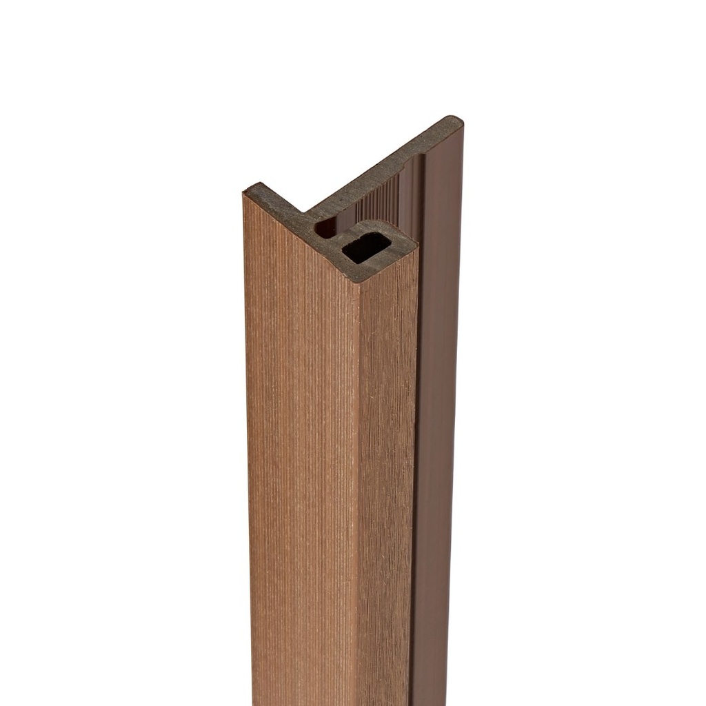 [ECOSLATSBET] COMPOSITE SLATTED CLADDING END TRIM 3600MM 75X54X3600MM (SILVER BIRCH)