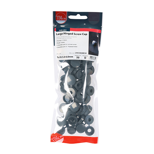 [LHCCAG] LARGE HINGED COVER CAP 5-6MM (ANTHRACITE)