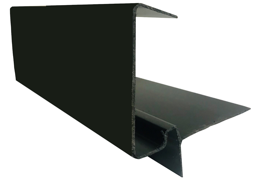 Continuous Dry Verge Type D (Black) 5m