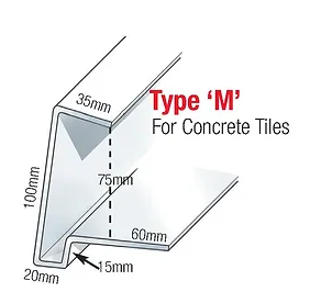 [5MBL] CONTINUOUS DRY VERGE TYPE M (BLACK) 5M